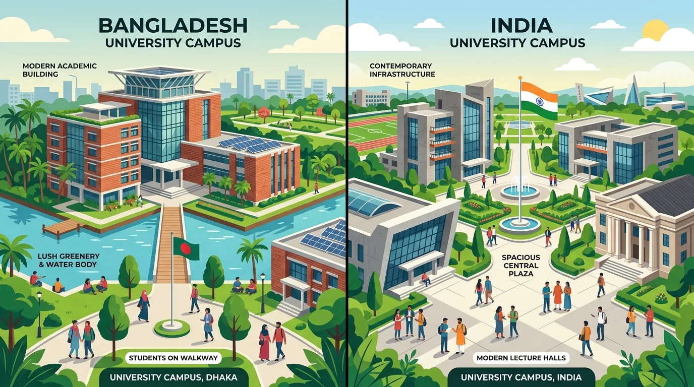 Comparing private universities in Bangladesh and India