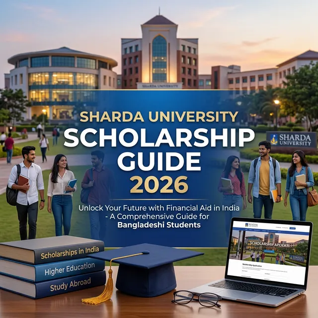 Sharda University scholarship guide for Bangladeshi students 2026